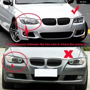 車用 ヘッドライト レンズ シェルカバー BMW E92 E93 LCI 328I 325I 335I 3.0L 2010 - 13 - 1pcs　for　left　light
