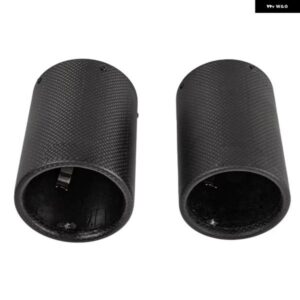 1個 76MM BMW 4シリーズ 2013-2019 AKロゴ付き カーアクセサリー カーボン エキゾーストチップ マットグロスブラック マフラー パイプ ノズル - matte　76mm　with　AK