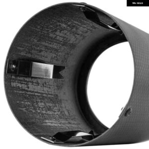 1個 102MM VW ゴルフ 8 GTI 2020-2024 AKロゴインレット付き カーボンマフラー 車 カスタム アクセサリー マフラー - matte　102mm　with　AK