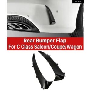 リア バンパー カナード フラップ スポイラー カバー メルセデスベンツ C クラス W205 C205 S205クーペセダンワゴングロスブラックカーアクセサリー