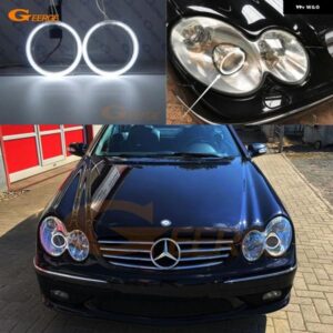 メルセデスベンツ CLK クラス W209 C209 A209 CLK500 2003 - 06 - 2009 超高輝度 CCFL エンジェルアイ ハローリング