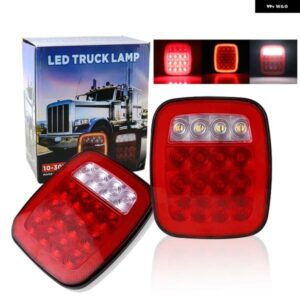 16 LED ストップブレーキ リバース フローティング 点滅 テールライト 1979-2006 ジープ ラングラー YJ TJ CJ ピックアップ トラック - Red