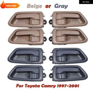 ベージュ/グレー トヨタ カムリ 1997-2001 内側 内装 ドアハンドル フロント リア 右 左 4個 69205AA010 TO1353123 69206AA010