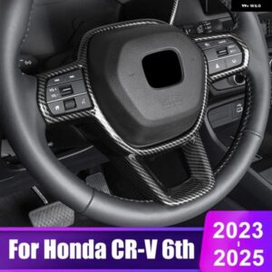 ホンダ CRV 2023 2024 2025 CR-V 第6世代ハイブリッドカー ステアリングホイール ボタン パネル カバー トリム ステッカー アクセサリー