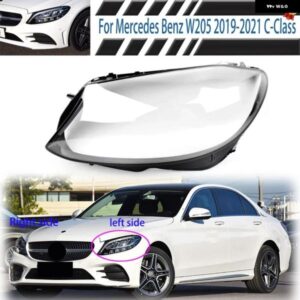 メルセデスベンツ W205 C クラス 2019 - 21 車用ライト シェル ランプシェード ヘッドランプ カバー ランプシェル ヘッドライト レンズ