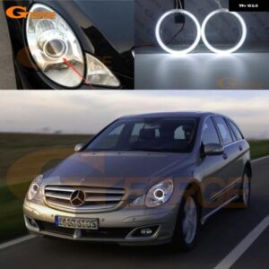 メルセデスベンツ R クラス W251 プレフェイスリフト 2006 - 09 超高輝度 CCFL エンジェルアイキット ハローリング - For　xenon　headlight