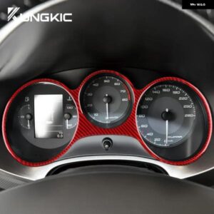 ダッシュボード スピード メーター パネル リアルソフトカーボン ステッカー SEAT LEON 2005 - 12アクセサリー