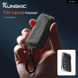 レクサス NX ES UX US RC LX GX IS RX 200 250H 350H LS 450H 260H 300H UX200 イタリア スーパースエード カーリモートキーケース カバー シェル - Red