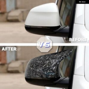 車用リアビューサイドミラー カバー バックミラー キャップ BMW F25 X3 F26 X4 F15 X5 F16 X6 2014 2015-2018 - Bright　black