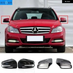 サイドミラー キャップカバー メルセデスベンツ W176 W246 W212 W204 C117 X156 X204 W221 C218 A B C E S CLA GLA GLK クラス ブラック 交換