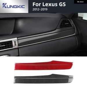 リアルソフトカーボン ステッカー レクサス GS 2012 - 19 LHD RHD カーコパイロットセンター コンソール パネル