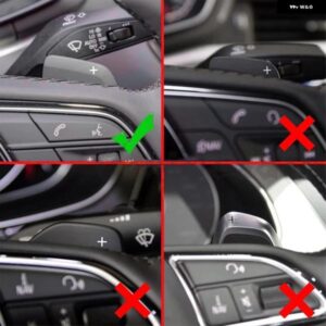 車用 ステアリングホイール パドル シフター DSG 延長 ギアアクセサリー アウディ A1 A6L A7 S4 S7 19-22 A4L S4 S8 20-22 A3 21-22 - Silver
