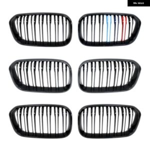 フロント バンパー キドニー グリル ラジエーター ガード グリル Mパフォーマンス カーアクセサリー BMW 1シリーズ F20 F21 2015-2019 120I LCI - M　color