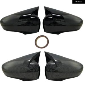 ルノー クリオ 4 MK4 車ドアサイドバックミラー カバー サイドミラー キャップ ステッカー トリム - Carbon　fiber　pattern