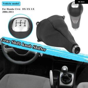 ホンダ シビック DX EX LX 2006 -2011 シルバー 5速 マニュアル PU ギア シフト ノブ シフター カーギア レバー インテリア カーアクセサリー