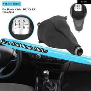 ホンダ シビック DX EX LX 2006 -2011 シルバー 6速 マニュアル PU ギア シフト ノブ シフター 車用ギア レバー 内装 車アクセサリー