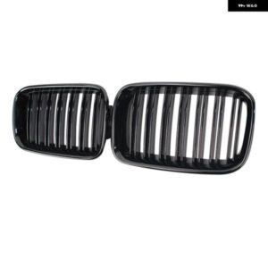 1ペア 光沢ブラック キドニースポーツフード グリル グリル 1992 - 96 BMW E36 318I 325I - Double　Line　Carbon