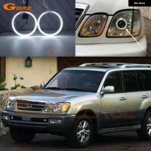 レクサス LX470 LX 470 J100 1998 2000 - 07 超高輝度 CCFL エンジェルアイキット ハローリング
