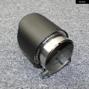 排気 システム マフラーカーボンマットテールスロート304 ステンレス マフラーテール パイプ - 67mm-89mm