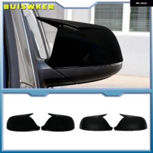 カーボン スタイル サイドウィング リアビューミラー カバー ケースシェル 交換キャップ アウディ Q5 SQ5 8R 2009 - 2017 Q7 4L 2010 - 2015