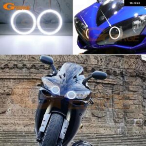 ヤマハ R1 YZF-R1 2004 - 08 超高輝度 COB LED エンジェルアイ DRL ハローリング
