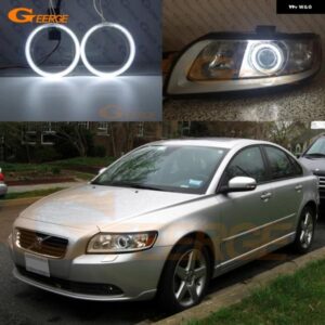 ボルボ S40 544 V50 545 2004 - 11 超高輝度 CCFL エンジェルアイ ハローリングキット カーアクセサリー - For　Facelift