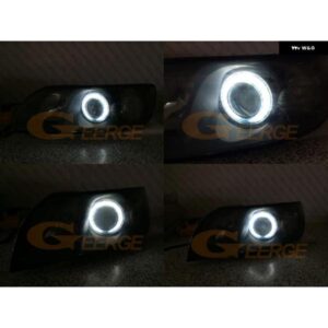 ボルボ S40 544 V50 545 2004 - 11 超高輝度 CCFL エンジェルアイ ハローリングキット カーアクセサリー - For　Pre　Facelift