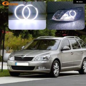 シュコダ オクタビア II MK2 A5 FL 2009 - 13 超高輝度 COB LED エンジェルアイキット ハローリング