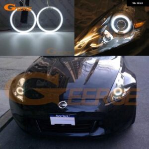 日産 370Z 370 Z Z34 フェアレディ 2009 - 15 2015 - 2020 超高輝度 CCFL エンジェルアイキット ハローリング