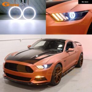 フォード マスタング 2015 2016 2017 超高輝度 COB LED エンジェルアイキット ハローリング カーアクセサリー
