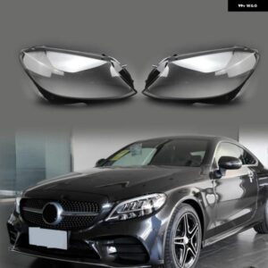 ベンツ W205 2019 - 21C180 C260L C300 ヘッドライト シェルランプシェード クリアレンズ カバー