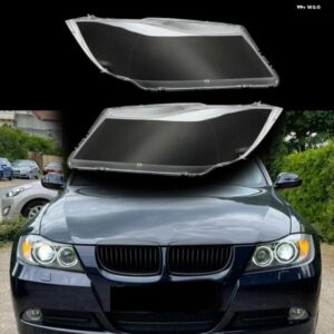 車用 キセノン ヘッドライト キャップ BMW 3シリーズ E90 E91 2006-2012 HIDランプカバー レンズペア