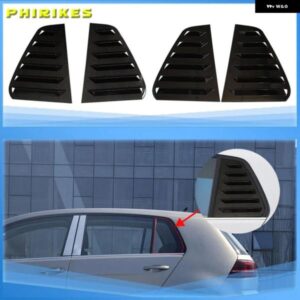 フォルクスワーゲン VW ゴルフ 7 MK7 7.5 GTI GTD R R-LINE 2013-2020 車用 リアルーバーウィンドウ サイドシャッターカバー トリム ABS カーボン