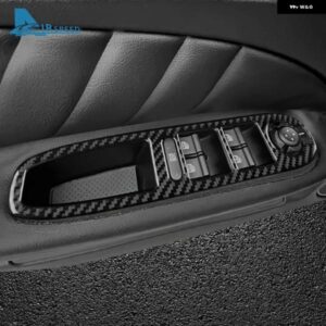 リアルソフトカーボン アルファロメオ 159 2005-2018 - 23 LHD RHD カーウィンドウ コントロール ボタン パネル ステッカー - For　LHD　RHD　Red