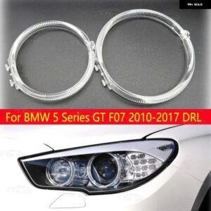 車用DRL ヘッドライト ライトガイドストリップエンジェルアイ BMW 5シリーズF07 GT 2010-2017 デイタイム ランニングライト チューブ - For　Pair　light
