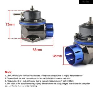 車用高性能ブローオフ バルブ BOV ターボタイプ FV フローティング バルブ 設計 インタークーラー ウェイストゲート 排気 バルブ - T0013-Blue