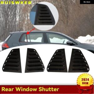 車用リアウィンドウシャッターカバー トリム ウィンドウルーバー サイドベント VW ゴルフ 7 MK7 7.5 GTI GTD R R-LINE 2013-2020 オートデコレーション