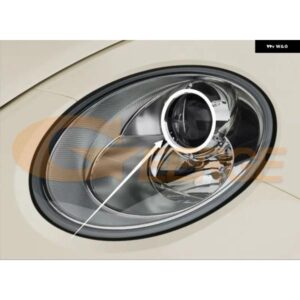 フォルクスワーゲン VW ビートル 2006 - 10 超高輝度 COB LED エンジェルアイキット ハローリング デイライト - Cold　white