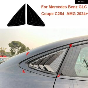 メルセデスベンツ GLC クーペ C254 AMG 2024+ 光沢車 トライアングルルーバー サメエラ型 リアウィンドウ 装飾 窓 通気口