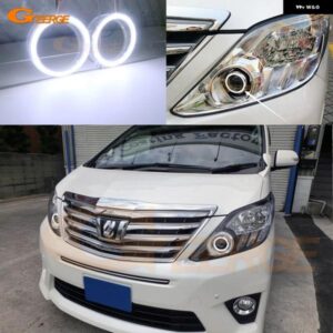 トヨタ アルファード H2 2008 - 11 デイライト 超高輝度 COB LED エンジェルアイキット ハローリング