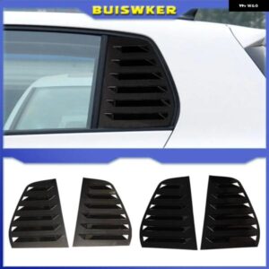 2PCS 車用リアシャッターカバー トリム ウィンドウルーバー サイドベント トリム VW GOLF 6 MK6 2008-2012 自動車 装飾
