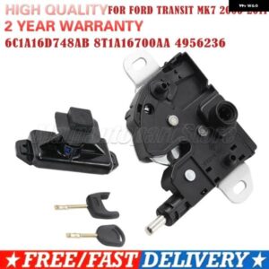 ボンネット フードロックラッチセット キー2個付き 6C1A16D748AB 8T1A16700AA 4956236 フォード トランジット MK7 2006-2011