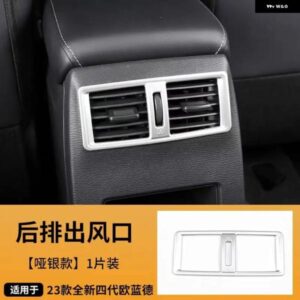 三菱 アウトランダー 2023-2024 カー スタイリング アクセサリー ABS インテリア エアコン ACベント アウトレット カバー フレーム プロテクター - Black