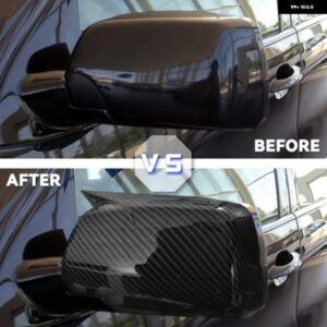 ランドローバー レンジローバー L322 MK3 02-06 BMW X5 E53 サイドバックミラー カバー ウィングミラー キャップ - Carbon　fiber　pattern