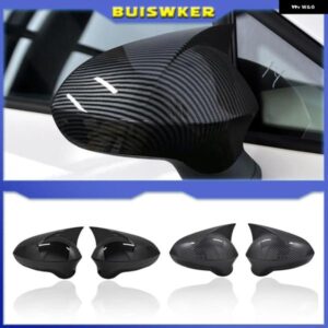 2Xサイドミラー カバー リアビューキャップSEAT LEON MK2 1P SEAT IBIZA MK4 6J 2008-2017ミラー カバー リアビューミラー キャップカバー