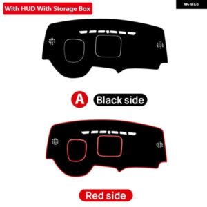 プジョー 3008 GT 2008 - 15 3008GT 車用 ダッシュボード カバー サンシェード 滑り止めマット アクセサリー - Storage　HUD　Black
