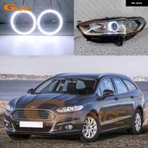フォード モンデオ MK5 V フュージョン 2013 - 16 超高輝度 COB LED エンジェルアイキット ハローリング カーアクセサリー - Cold　white