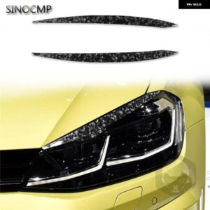 カーボン ヘッドライト アイブロウカバー VW ゴルフ 7 GTI GTD R MK7 13-18車カバー カー スタイリング 外装 パーツ 装飾