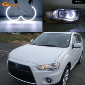 三菱 アウトランダーII 2010 2011 2012 デイライト 超高輝度 COB LED エンジェルアイキット ハローリング