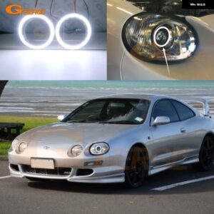 トヨタ セリカ T20 1994 - 99 コウキ ヘッドライト 超高輝度 デイライト COB LED エンジェルアイキット ハローリング